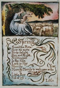 Spring, illustration from Songs of Innocence and of Experience (Bentley Copy L) by William Blake
